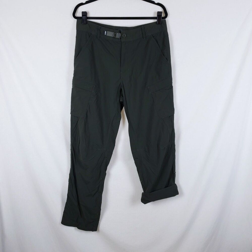 Rei Co-Op Roll Up Hiking Pants Mens 34x32 Relaxed Fit Gray Technical Gorpcore